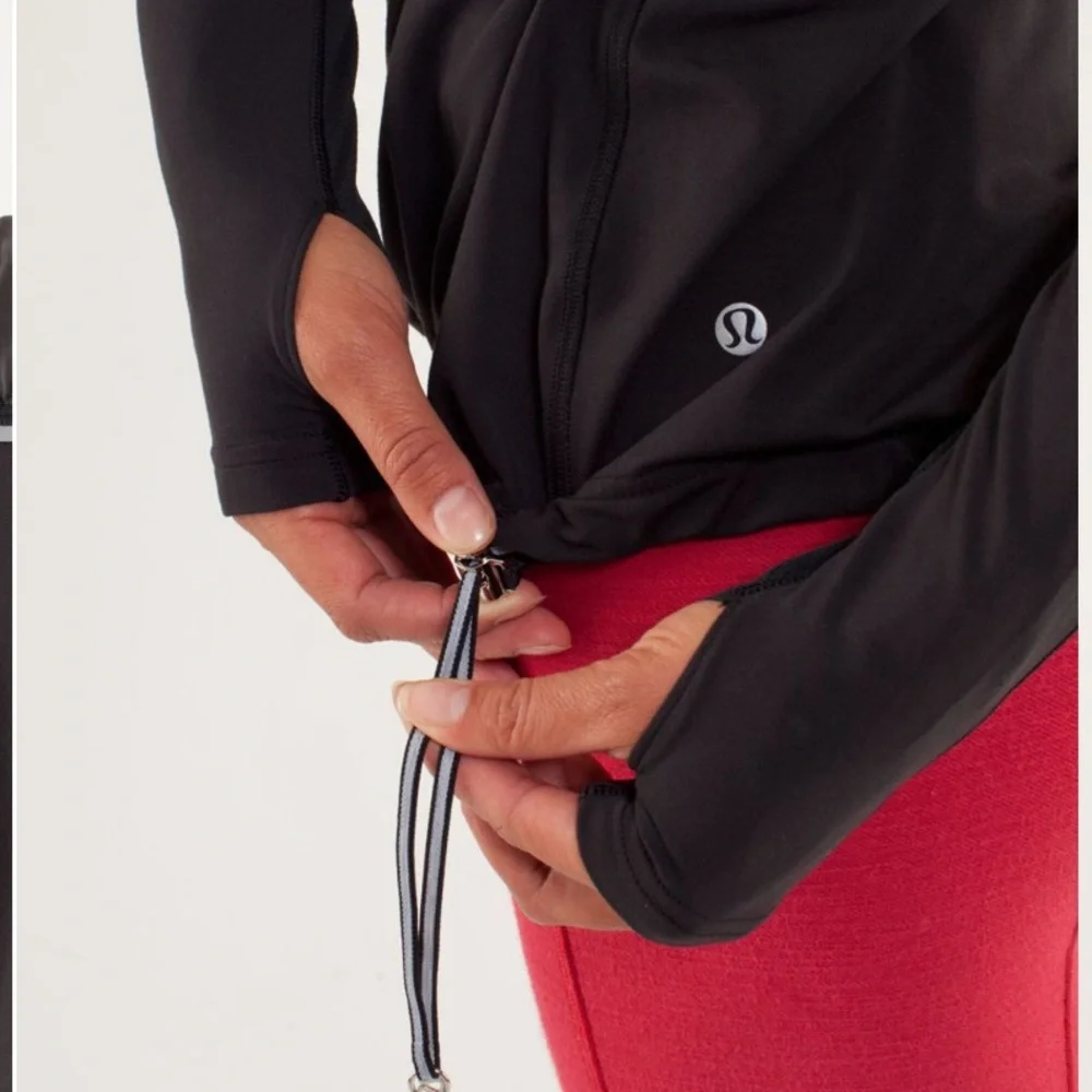 lululemon Pedal Power‎ Long Sleeve Rulu Black
